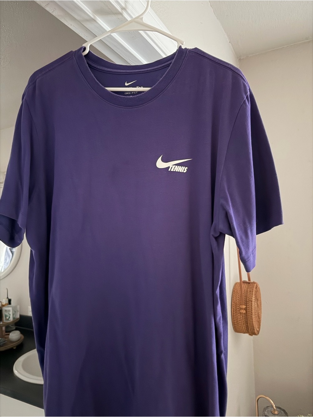 Nike Purple Tennis Logo Short Sleeve Tee